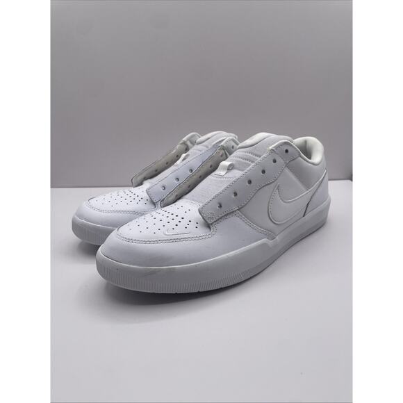 Size 10.5 - Nike Force 58 Premium SB Triple White Skateboarding Shoe DH7505-100 - Picture 4 of 10